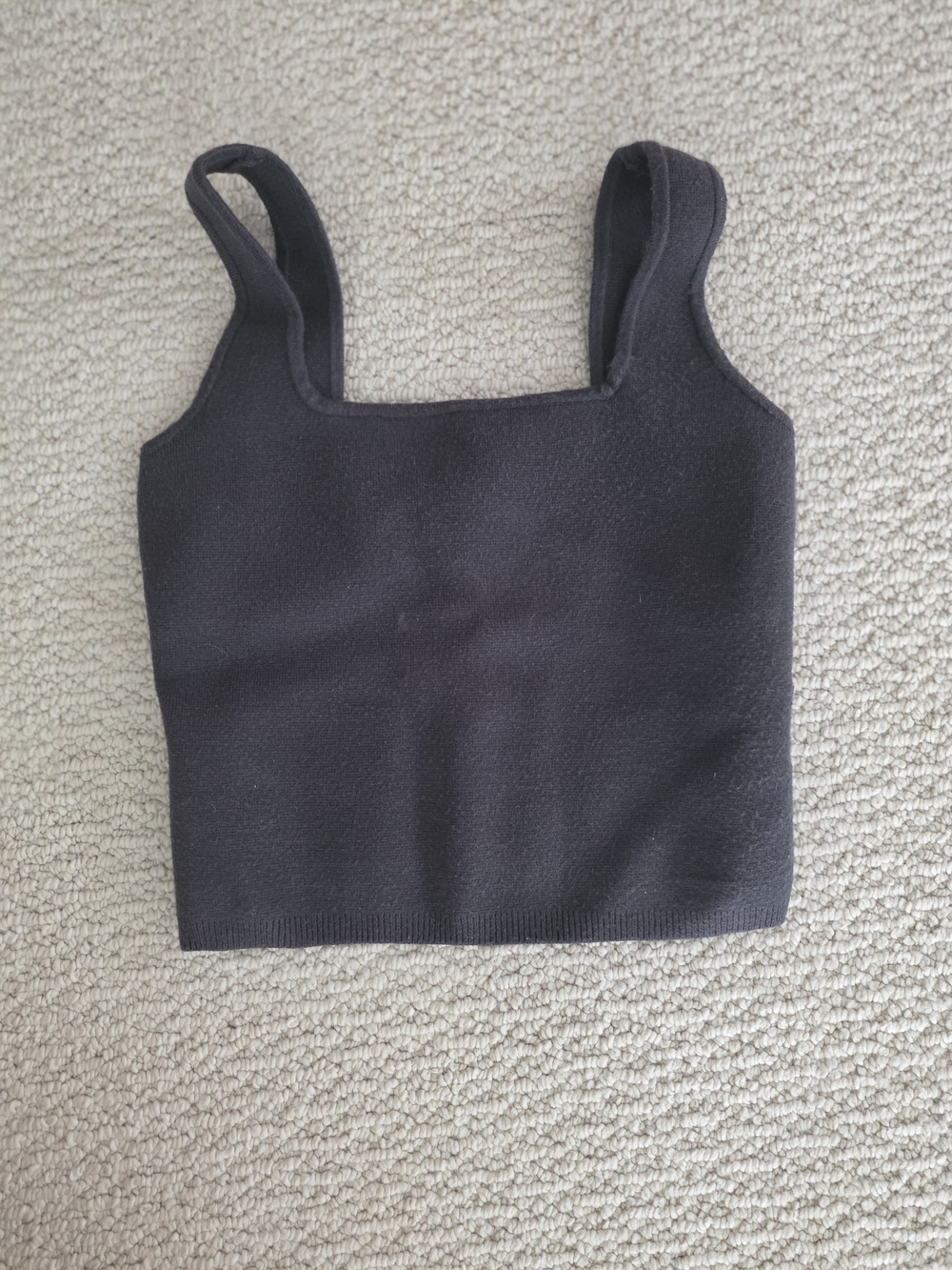 Abercrombie & Fitch Sweater Square-Neck Crop Tank